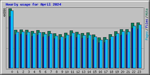 Hourly usage for April 2024